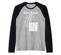 Bible Books Crossword Puzzle Raglan Baseball Tee