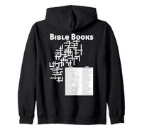 Bible Books Crossword Puzzle Zip Hoodie