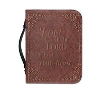 Bible Carrying Case - PU Leather Bible Case, Carrying Book Case Church Bag | Christian Religious Book Carrying Bag with Handle, Scripture Carrying Bag Bible Protection Case for Church Bible Study