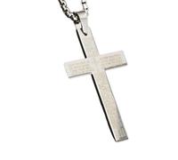 Bible Chain Necklace For Men Religious Chain Necklace | Fashion Jewelry Holy Pendant,Stainless Steel Christian Jewelry,Bible Verse Sacred Chain Pendant,Religious Necklace, Se référer au descriptif