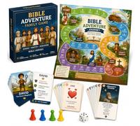 Bible Character Guessing Card Kit, Christian Devotional Card Set - Christian educational board game for homeschool, Sunday school, family game nights and faith learning (light color)