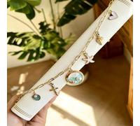 Bible Charm Chain, Christian Bible Accessory Faith Gift, Scripture Bookmark, Bible Jewelry Religious Decor for Study (Style-C)