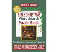 BIBLE CHRISTMAS WORD SEARCH PUZZLE BOOK: Word Searches With Easy to Read Print About Scripture Verses, Carol Lyrics & Christmas Blessings and more | ... (LIFE & LEISURE WORD SEARCH SERIES)