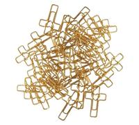 Bible Clips | Fifty Pieces Gold Heart Cross Side Clips, Cute Paper Clips | for School, Workplace, Home, Students, Teachers, Men and Women