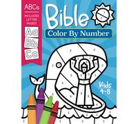 Bible Color By Number: Easy Christian Coloring Activity for Kids 4-8