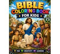 Bible Coloring Book for Kids: 30 Biblical Characters to Color and Learn