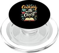 Bible Cooking Christian Believer Religious Jesus Christ PopSockets PopGrip for MagSafe