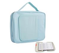 Bible Cover - 11 Inch Polyester Bible Protector with Book Holder | Church Waterproof with Multiple Pockets and Handle for Easy Grip to Hold