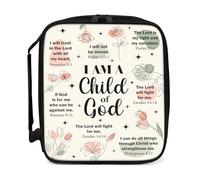 Bible Cover Bag Case for Women, Bible Bags for Women Organizer, God Themed Bible Bag, Large Artistic Letter Bible Lightweight Organizer Bag