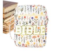 Bible Cover - Bible Bag with Compartments, Handbag - for Notebooks Supplies Bookmarks University Office Church Travel Daily Travel Women Girls