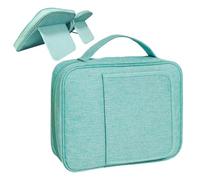 Bible Cover, Carrying Case, Reusable Holder Design with 11.02x8.27 Inches, Travel Pouch for Church Journaling, Home Study, Girl, Blessing Art, Women Devotion, Bible Supplies, Faith Tools, Blue