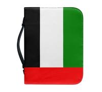 Bible Cover Carrying Case with United Arab Emirates National Flag Pattern, Protective Book Bag with Handle and Zippered, Bible Cover Case Gift for Mother Lady Women Men