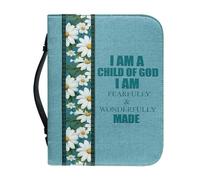 Bible Cover Case for Men Women Bible Case Large Waterproof Bible Protective with Handle and Patriotic Christmas Gifts Holy Bible Bag