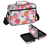 Bible Cover Case for Women Cartoon Cute Strawberry Pink Bible Study