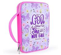Bible Cover Case for Women Girls Kids Bible Case Large Bible Tote Bag with Handle Bible Journaling Supplies for Kids Bible Cover for Bible Study Accessories Supplies
