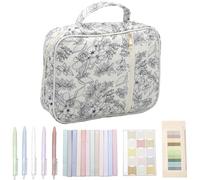 Bible Cover Case for Women, Large Bible Tote Bags Organizer, Quilted Carrying Case for Girls, Study Supplies Accessories, Christian Gifts(Black,30x7x23cm)