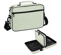 Bible Cover Case Green Checkered Pattern Bible Protector