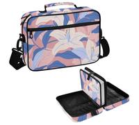 Bible Cover Case White Lily Flowers Blue Leaves Bible Organizer Cases