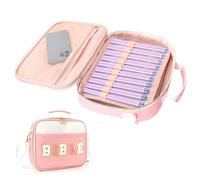 Bible Cover, Chenille Letter Organizer with Shoulder Strap, Flower Bible Covers Storage Bag, for Teen Girls Lady Work Study School Office Church Outdoor Birthday Christmas Valentines Day