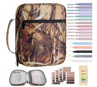 Bible Cover for Men Bible Book Cover Canvas Carrying Case Book Protector Case Large Bible Cover with Durable Handle Bible Study Supplies Accessories Christian Gifts (Maple Leaf, Large)