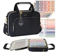 Bible Cover for Women Bible Case, Large Bible Bag, Bible Study Supplies Bible Journaling Kit Book Carrying Case with Bible Highlighters Tabs, Valentines Day Christian Gifts for Women