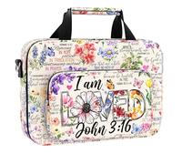 Bible Cover for Women. Christian Gift. Bible Case Religious Gift for Christmas, Thanksgiving, Easter. Bible Bag for Church and Bible Study. I am Loved.