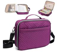 Bible Cover for Women, Large Bible Case with Handles, Bible Bag & Organizer | Quilted Bible carrying case with pockets for pens, journal & study supplies; stylish book protector for women,church & travel