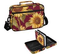 Bible Cover with Handles Vintage Yellow Sunflower Flowers Bible Study