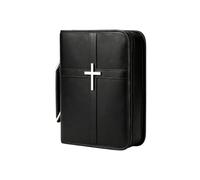 Bible Cover, With PU Leather Carrying Bag Design, 27x21x7cm, Protective Bible Case Organizer, Book Storage Pouch, For Men Women Study Christian Catholic Religious Prayer Daily Use