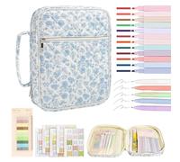 Bible Covers - Cotton, 12.2 x 3.15 x 9.06 Inches, Book Protection, Durable Design, with Zip Pocket and Carry Handle, Bible Case with Scriptures for Church, Travel, Girls, Christli
