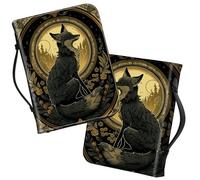 Bible Covers with Handle, Fox Large Bible Book Case Church Bag Multi-Pockets Carrying Tote Bible Protector with Zippered Pocket Christian Gifts for Men Women Study Bible