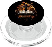 Bible Cross Autumn Leaves Christian Thanksgiving PopSockets PopGrip for MagSafe