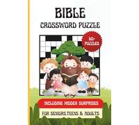 Bible crossword puzzle book: 60+ Puzzles,99+facts and surprises...Ideal for family study time and Bible group activities | A meaningful and unique ... Christmas, Easter, church events, or baptisms