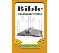 Bible Crossword Puzzles: Christian & Religious Crossword Puzzles | Easy to Read Print| Learn about Miracles of Jesus, Events and more | 6x9 inches, ... for Bible Study, Vacation and Relaxation.