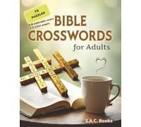 Bible Crossword Puzzles For Adults: Deepen Your Faith and Grow in God’s Word with Easy to Read Christian Puzzles to enjoy while doing Bible Study, or ... … Gift for Vacations, Holidays and Downtime