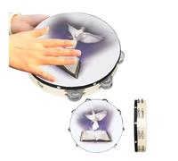 Bible Double Row Bells Tambourine Musical Instrument Hand Drum Hand Held Tambourine Drum Bells Music Toy