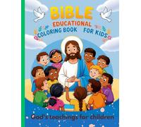 Bible Educational Coloring Book for Kids: 28 Coloring Pages of God's Teachings for Children , Paperback
