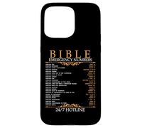 Bible Emergency Hotline Numbers Bible Verse Scripture Case for iPhone 15 Pro Max