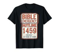 Bible Emergency Hotline Numbers Bible Verse Scripture T-Shirt
