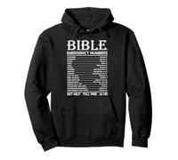 Bible Emergency Hotline Numbers Pullover Hoodie