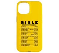 Bible Emergency Numbers Scripture Quotes TShirt Men Women Case for iPhone 15