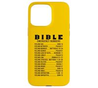 Bible Emergency Numbers Scripture Quotes TShirt Men Women Case for iPhone 15 Pro Max