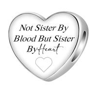 Bible Family Mom Wife Love Heart Dangle Charm Charms Bracelets and Necklace Pendant Bead Charms Jewelry Present Gifts for Women Bestie Family Friends, Stainless Steel, No Gemstone