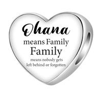 Bible Family Mom Wife Love Heart Dangle Charm Charms Bracelets and Necklace Pendant Bead Charms Jewelry Present Gifts for Women Bestie Family Friends, Stainless Steel, No Gemstone