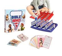 Bible Game For Kids | 24 Bible Characters Board Game With Story And Verse Cards | Christian And Catholic Trivia Learning Tool | Sunday School, Youth Group, Teen Fun | Educational Faith-Based