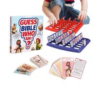 Bible Guessing Game, Classic Board Game, Interactive Learning Toy, 24 Bible Character Cards For Kids Adults Family, Fun Educational Activity For Home School Office Social Events And Daily Playtime