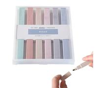 Bible Highlighters, Pack of 6 Light Salt Mini Glitter Highlighters, Mild Soft Chisel Tip Pastel Highlighters Marker Pens for Journaling Note Taking School Stationary Supplies