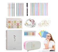 Bible Index Tabs | Bible Book Tabs - Highlighters Sticky Notes Pens Decals Aesthetic for Annotating Teaching Prayer Study Notetaking Journaling Learning
