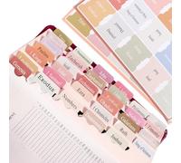 Bible Index Tabs for Bible Book Markers - Pastel Paper Index Tabs for Men, Bible Study, Bible Journaling Supplies, Perfect Christian Gift for Teens and Teens