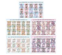 Bible Index Tabs - Laminated Large Print Scripture Stickers, Boho Theme | 5 Sheets Alphabet Labels, Waterproof Scripture Study Important for Men, Women, Journaling, Faith Organizing, Reading Tools